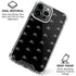 Alchemy Skull and Crossbone Pattern iPhone 16 Pro Clear Case